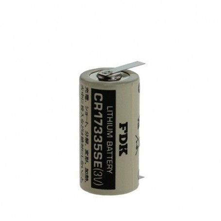 FDK, FDK Battery CR17335SE-T1 Lithium 3V 1800mAh - With Soldering Tag, Other formats, ON1340-CB