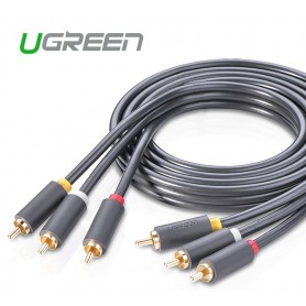 UGREEN, 3 RCA to 3 RCA Audio Cable Male to Male Aux Cable, , UG175-CB