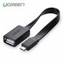 UGREEN, Micro-USB Male USB 2.0 Female OTG Flat Cable Adapter, , UG351-CB