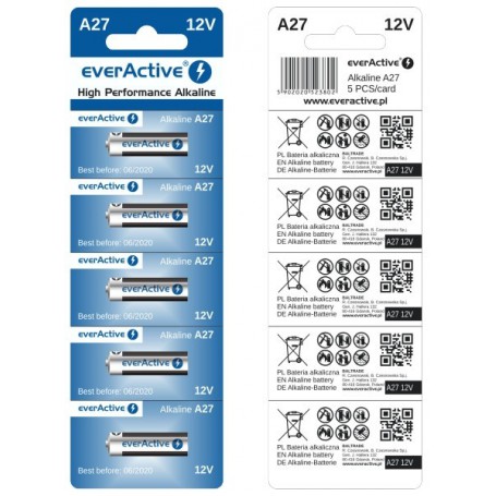 EverActive, A27 27A everActive 5x blister packed, Other formats, BL211