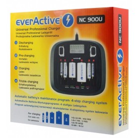 EverActive, AA AAA C D 9V Professional 8 channel charger, Battery chargers, BL218