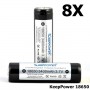 KeepPower - KeepPower 18650 Rechargeable battery 3400mAh - Size 18650 - NK297-CB