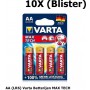 Varta - VARTA Max Tech LR6 / AA / R6 / MN 1500 1.5V Alkaline battery - Size AA - BS155-CB