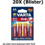 Varta - VARTA Max Tech LR6 / AA / R6 / MN 1500 1.5V Alkaline battery - Size AA - BS155-CB