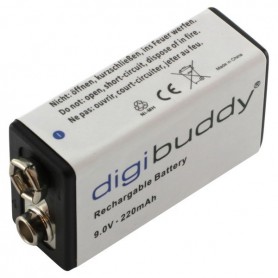 digibuddy - digibuddy Rechargable Battery 9V E-Block 220mAh - Other formats - ON3688-CB