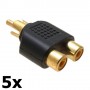 Oem - RCA Male to 2 RCA Female Converter - Audio adapters - AL746-CB