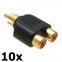 Oem - RCA Male to 2 RCA Female Converter - Audio adapters - AL746-CB