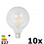 Calex - Vintage LED Lamp 240V 4W 350lm E27 GLB125 Clear 2300K Dimmable - E27 LED - CA077-CB