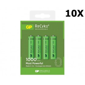 GP - GP R03/AAA GP ReCyko+ 1000 Series 950mAh Rechargeable - Blister 4x - Size AAA - NK133-CB