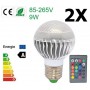 Oem - Offer € 6.99 - 9W E27 RGB LED bulb with remote CG007 - E27 LED - CG007-CB