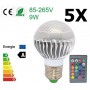 Oem - Offer € 6.99 - 9W E27 RGB LED bulb with remote CG007 - E27 LED - CG007-CB