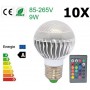 Oem - Offer € 6.99 - 9W E27 RGB LED bulb with remote CG007 - E27 LED - CG007-CB