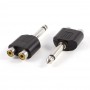 Oem, 6.35mm Mono Male to 2x RCA Female, , AL586-CB