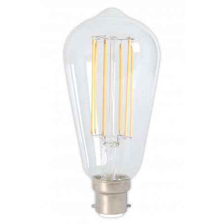 Calex, B22 LongFilament Rustik Lamp 240V 4W 350lm ST64, Clear 2300K Dimmable, , CA0245