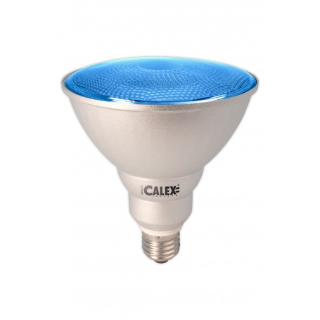 Calex, Blue E27 20W 240V AC Calex Sealed Beam E-saving lamp PAR38, , CA0317-CB