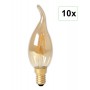 Calex - Calex LED Full Glass Filament Tip-Candle-lamp 240V 3,5W 200lm E14 BXS35, Gold 2100K CRI80 Dimmable - E14 LED - CA0239-CB