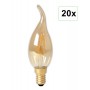 Calex - Calex LED Full Glass Filament Tip-Candle-lamp 240V 3,5W 200lm E14 BXS35, Gold 2100K CRI80 Dimmable - E14 LED - CA0239-CB