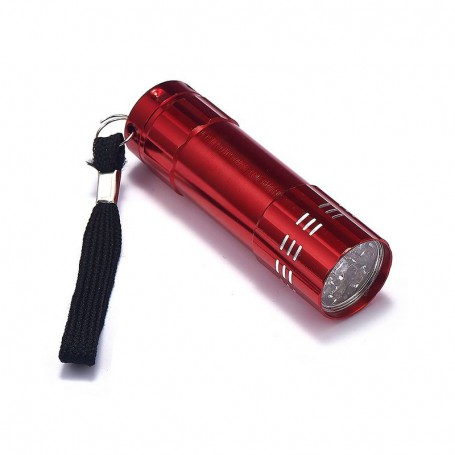 Oem, Mini 9 LED Aluminium UV Ultra Violet Flashlight purple light, , LFT70-CB