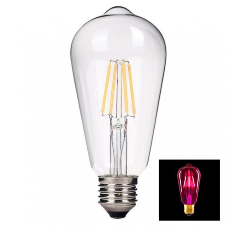 Oem, 2 pieces Vintage E27 4W 185-240V ST64 LED Filament Glass Lamp, , AL176-CB