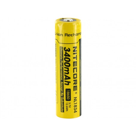 NITECORE, Nitecore 18650 li-ion NL1834 3400mAh 3.7V, Size 18650, BS040-CB