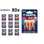 Varta - VARTA Max Tech LR03 / AAA / R03 / MN 2400 1.5V alkaline battery - Size AAA - BS156-CB