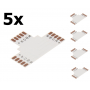 Oem - 12mm 5-Pin T PCB Connector for RGB SMD5050 LED strips - LED connectors - LSC036-CB