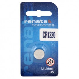 Renata CR1220 3V 40mAh lithium button cell battery