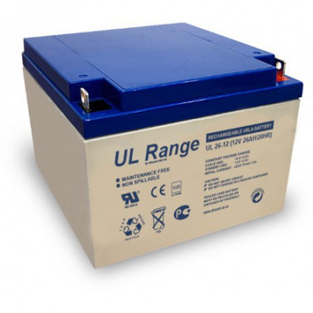 Ultracell - ULTRACELL UL12-26 Lead Battery 12V 26Ah 26000mAh - Battery Lead-acid  - BS283