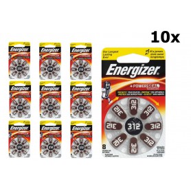 Energizer - Energizer 312 / PR41 Hearing Aid Battery - Hearing batteries - BL302-CB