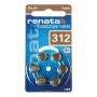 Renata, Renata ZA 312 Hearing Aid Battery, Hearing batteries, NK403-CB