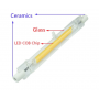 Oem, R7S 10W 118mm Cold White COB LED Lamp - NOT Dimmable, Tube lamps, AL1068-CB