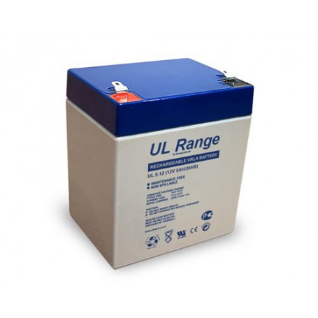 Ultracell - Ultracell VRLA / Lead Battery 5000mAh 12V (UL5.0-12) - Battery Lead-acid  - BS334