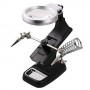 Oem, Magnifying glass Loupe 3x and 4.5x Zoom Solder Holder With LED Lamp, Magnifiers microscopes, AL322-CB