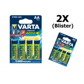 Varta - VARTA AA / Micro / HR06 2100mAh 1.2V Rechargeable Battery - Size AA - BS138-CB