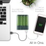 GP, GP X411 powerbank and battery charger + 4x AA 2600mAh, Battery chargers, BS359