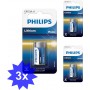 PHILIPS - Philips CR123 Lithium Photo 3V 1500mAh - Other formats - BS364-CB