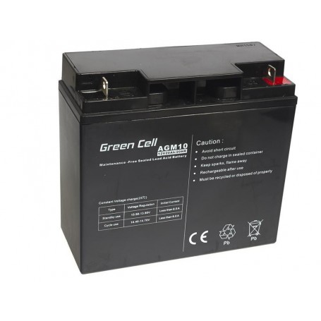 Green Cell - Green Cell 12V 20Ah (11mm) 20000mAh AGM VRLA Battery - Battery Lead-acid  - GC040