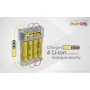 NITECORE, NITECORE Q4 4-Bay 2A Quick Battery Charger for Li-ion IMR, Battery chargers, MF004-CB