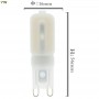 Oem, G9 7W Cold White SMD2835 LED Lamp - Dimmable, , AL245-CB