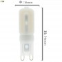 Oem - G9 7W Cold White SMD2835 LED Lamp - Dimmable - G9 LED - AL245-CB