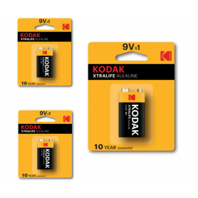 Kodak - Kodak XTRALIFE Alkaline 6LR61 9V battery - Other formats - BS410-CB