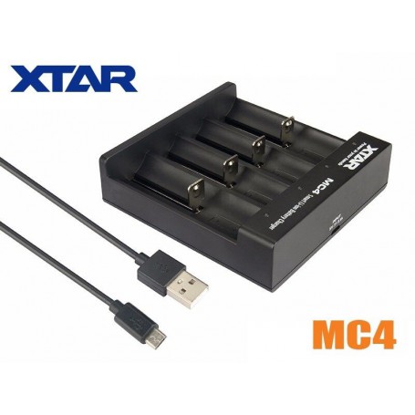 XTAR, XTAR MC4 USB battery charger for 18650 21700 20700 440 14500 16340 batteries, Battery chargers, NK468