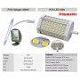 Oem - R7S 118mm 30W 64x SMD 5730 LED Lamp Cold white - Dimmable - Tube lamps - AL1090-CWD