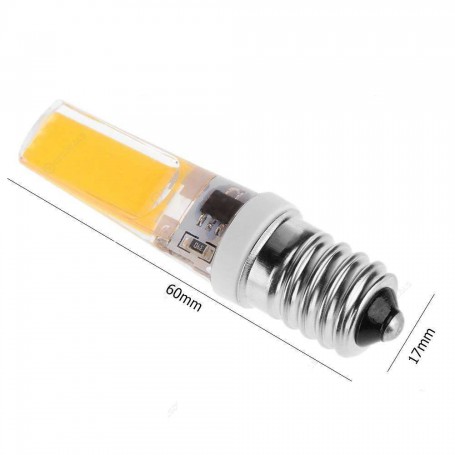 Oem, LED E14 6W 220V COB 50-60Hz 62x16mm Lamp - Dimmable, , AL190-CB