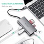 UGREEN, 8in1 USB-C PD C Type USB C to 4K HDMI USB-C PD RJ45 USB 3.0 SD TF Card, USB adapters, UG-50538