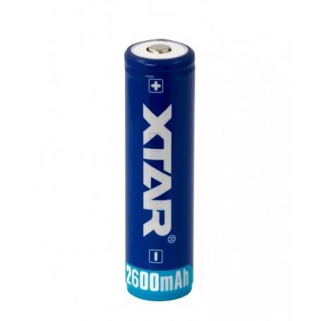 XTAR, Xtar 2600mAh 3.7V 18650 PCB PROTECTED battery, Size 18650, BL354