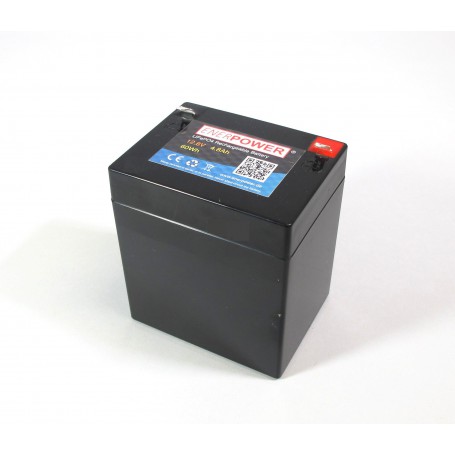 Enerpower - Enerpower 12.8V 4.8Ah - LiFePo4 (replacement of lead battery) - LiFePO4 battery - NK497