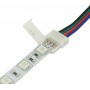 Oem - 10mm 4 Pin RGB LED Click to Click 15cm Connector Cable Wire - LED connectors - LSCC06-CB