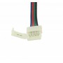 Oem - 10mm 4 Pin RGB LED Click to Click 15cm Connector Cable Wire - LED connectors - LSCC06-CB