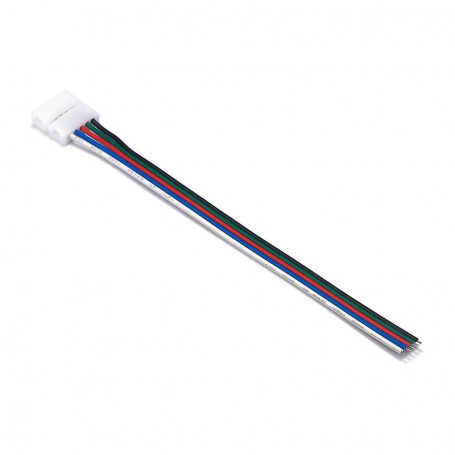 Oem, 12mm 5 Pin RGBW RGBWW LED Click to Wire 15cm Connector Cable Wire, LED connectors, LSCC62